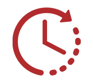 Red clock icon